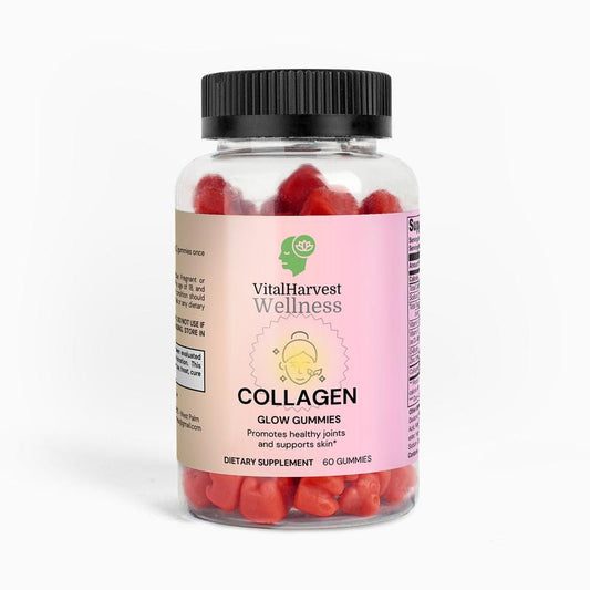 Collagen Gummies with Vitamin C - Natural Supplement for Skin, Hair and Nails Healthcare Dietary Edible Fitness