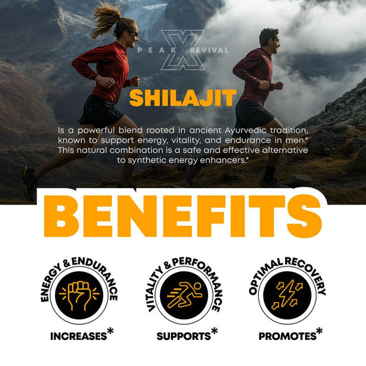 Peak Revival-X Himalayan Shilajit W/ Manuka Honey Mixed Berry Flavor Gummies 100Mg per Serving 60 Vegan Gummies for Men & Women Natural Strength Focus Stamina Support