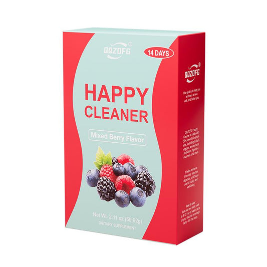 QQZOFG Happy Cleaner - Superfood Powder, Probiotic , Digestive Enzymes, Gut Health Supplement, Metabolism - Boosts Immunity Optimum Healthcare